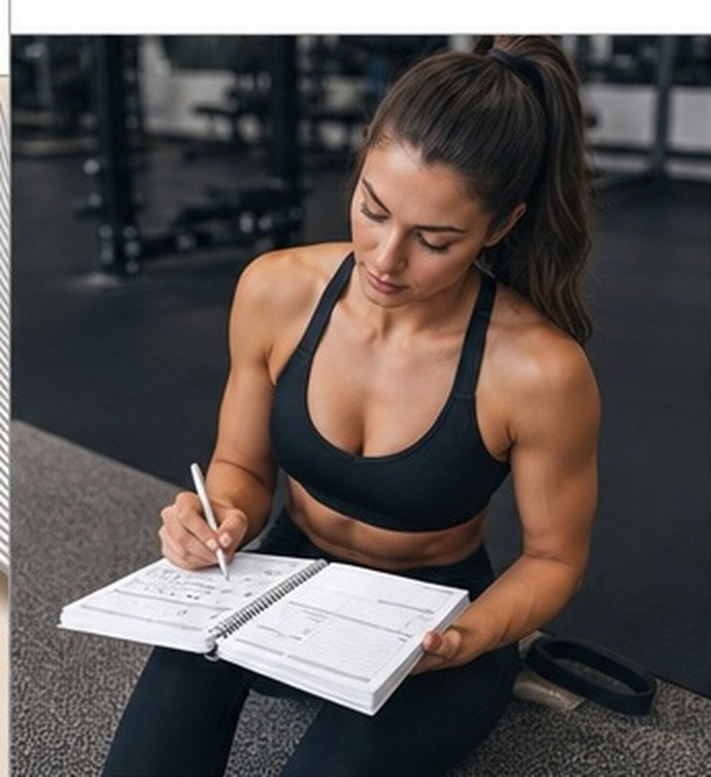 Fitness Journal Planner - Dziennik treningów fitness 11,7x8,5, planer treningów