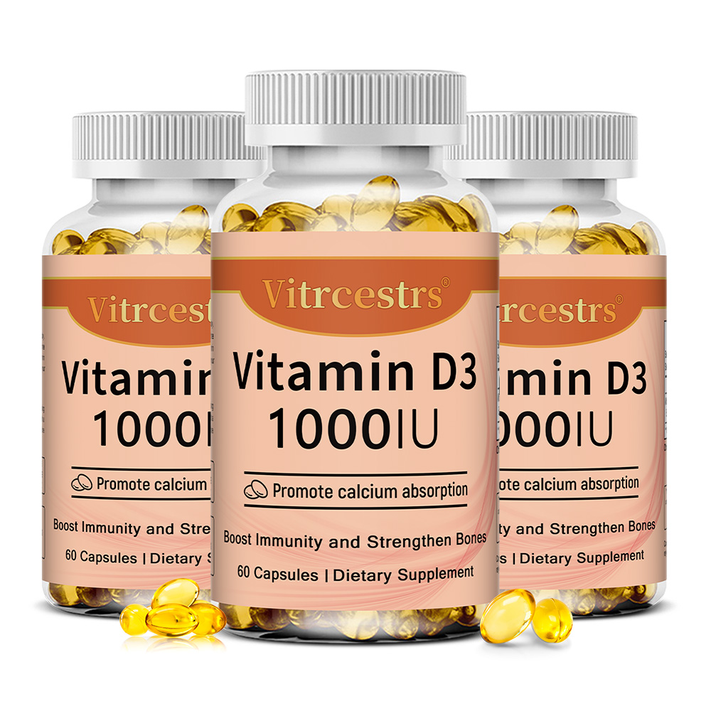 Health With Wellness - Witamina D3 1000 IU w kapsułkach,