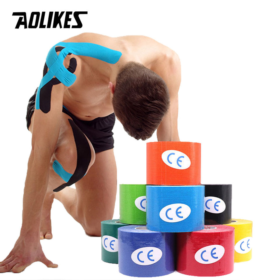 Sports Taping Precut - AOLIKES 2 rozmiar taśma kinezjologiczna oddychająca