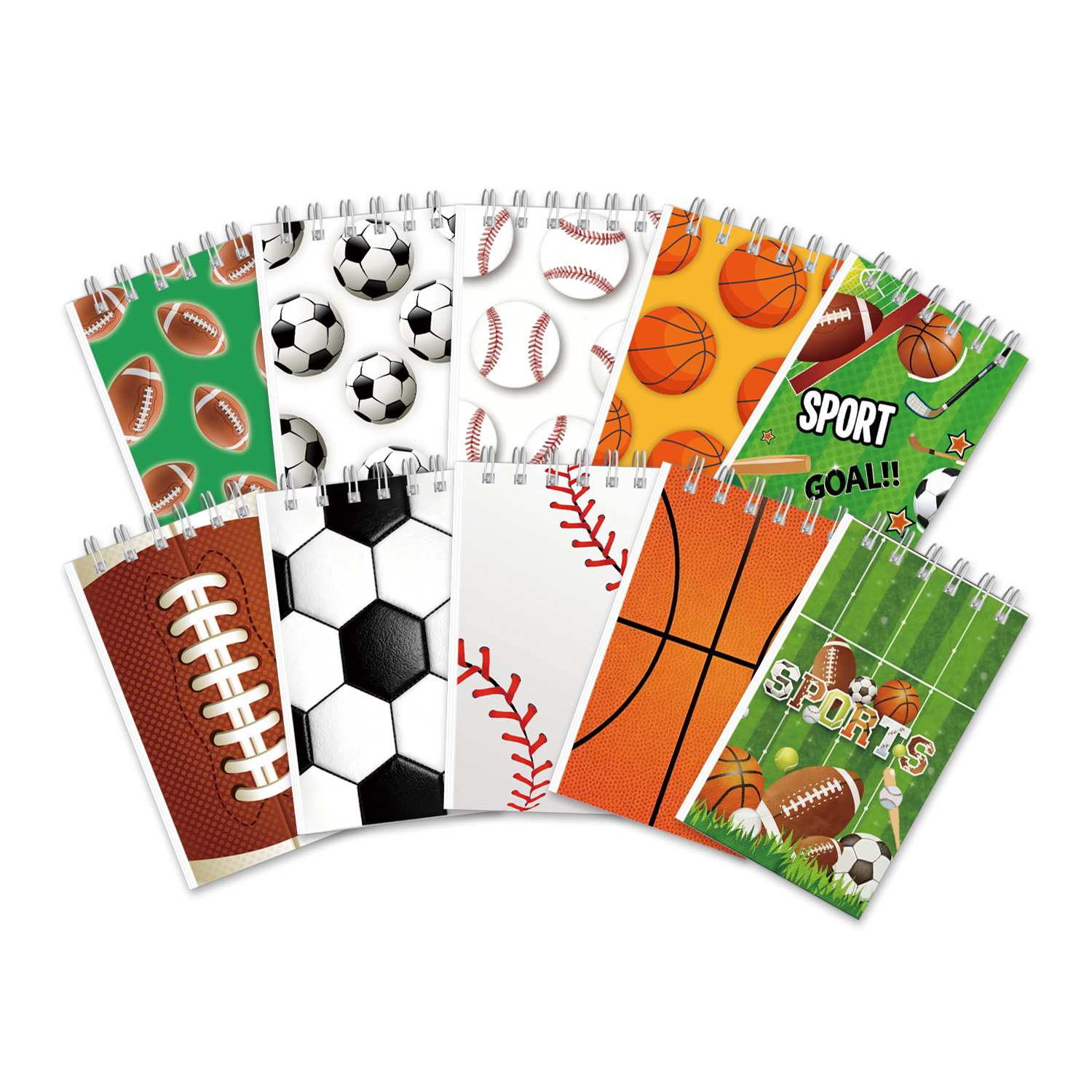 Fitness Journal Planner - Mini notes spiralny z motywem sportowym,