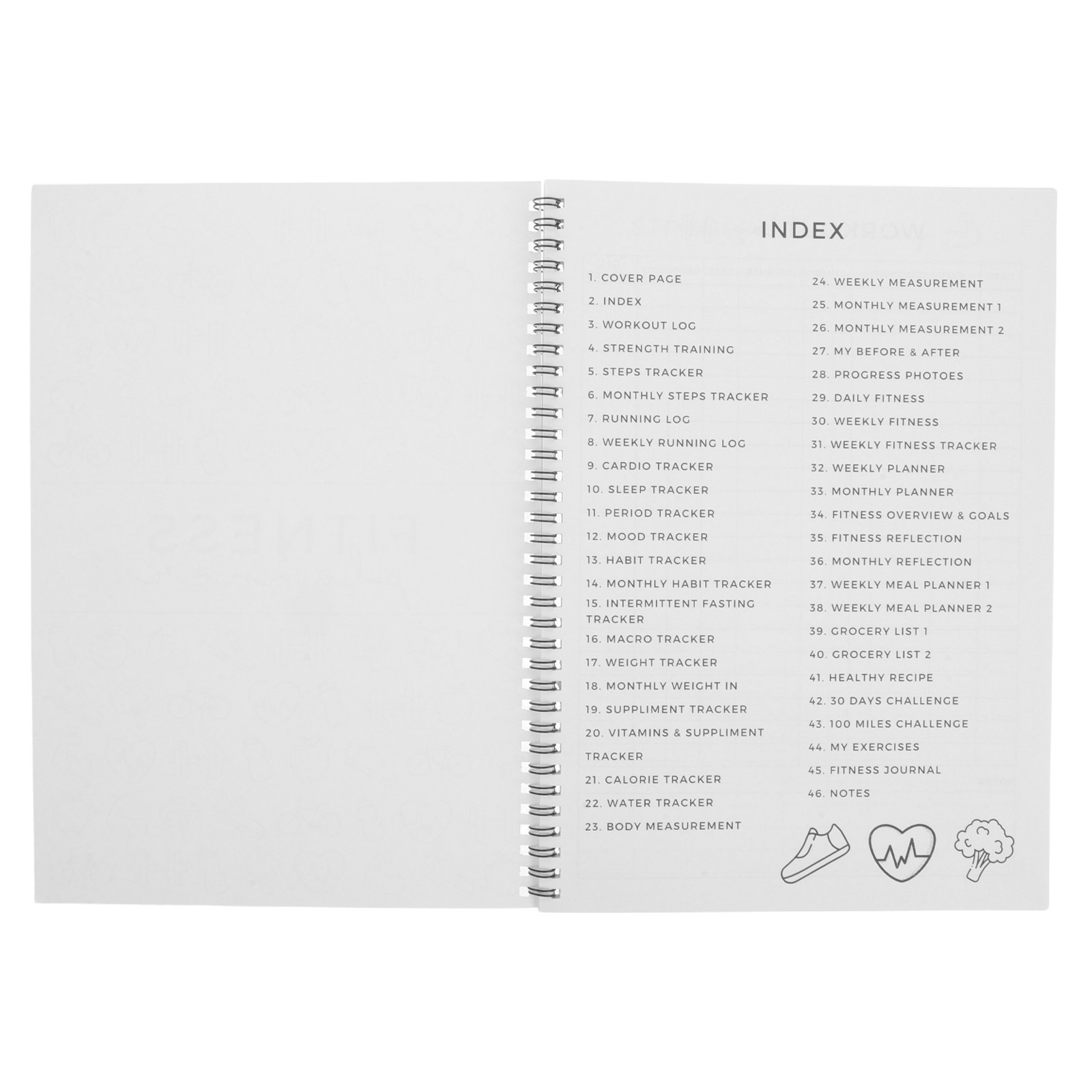Dziennik treningów fitness 11, – Fitness Journal Planner recenzja i cena