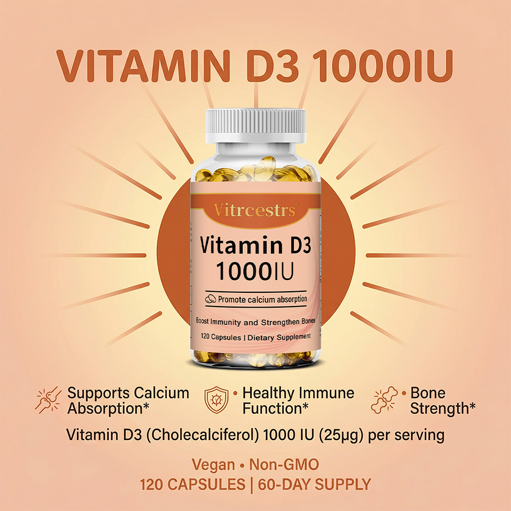 Witamina D3 1000 IU w kapsułka – Health With Wellness recenzja i cena