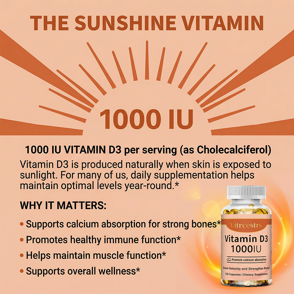 Witamina D3 1000 IU w kapsułka – Health With Wellness recenzja i cena