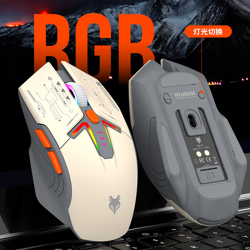 Mysz H2 z ładowaniem RGB, podś – Fitness Journal Planner recenzja i cena