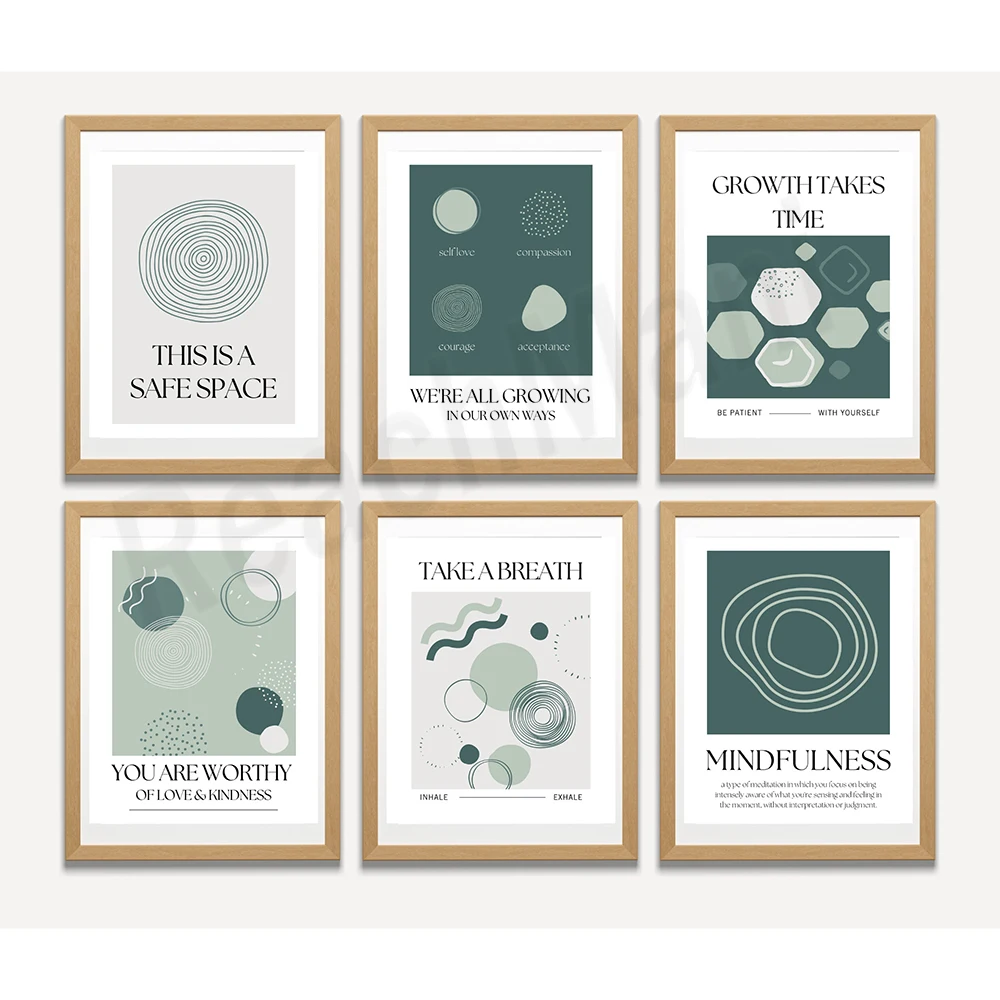 Plakat mindfulness, to bezpiec – Health Wellness Poster recenzja i cena