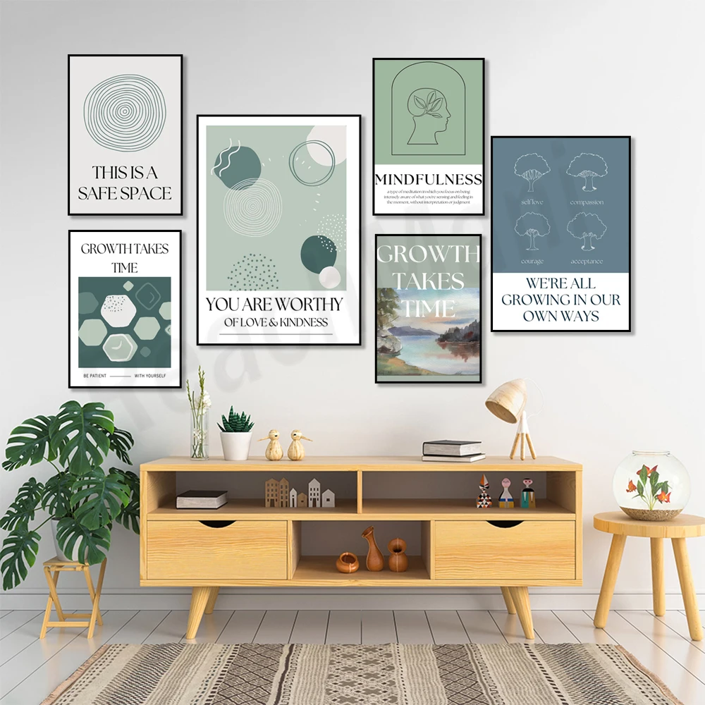 Plakat mindfulness, to bezpiec – Health Wellness Poster recenzja i cena