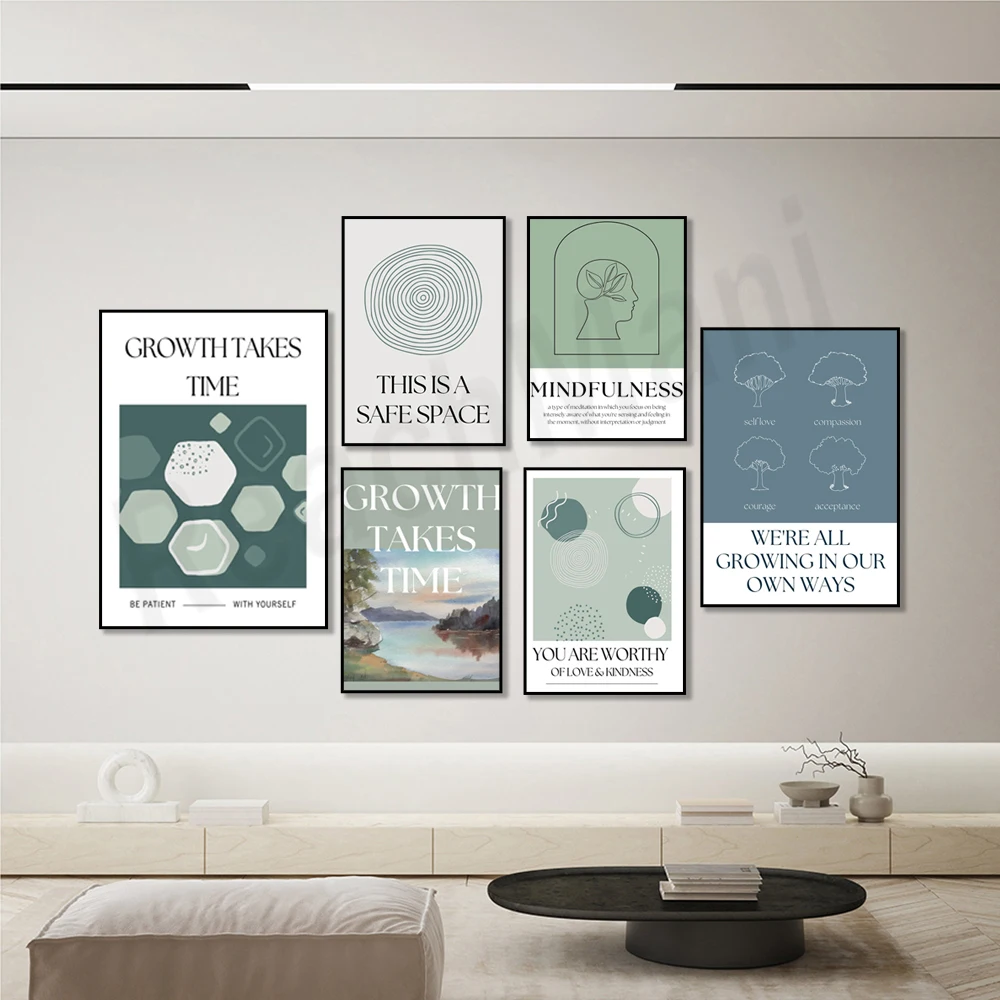 Plakat mindfulness, to bezpiec – Health Wellness Poster recenzja i cena